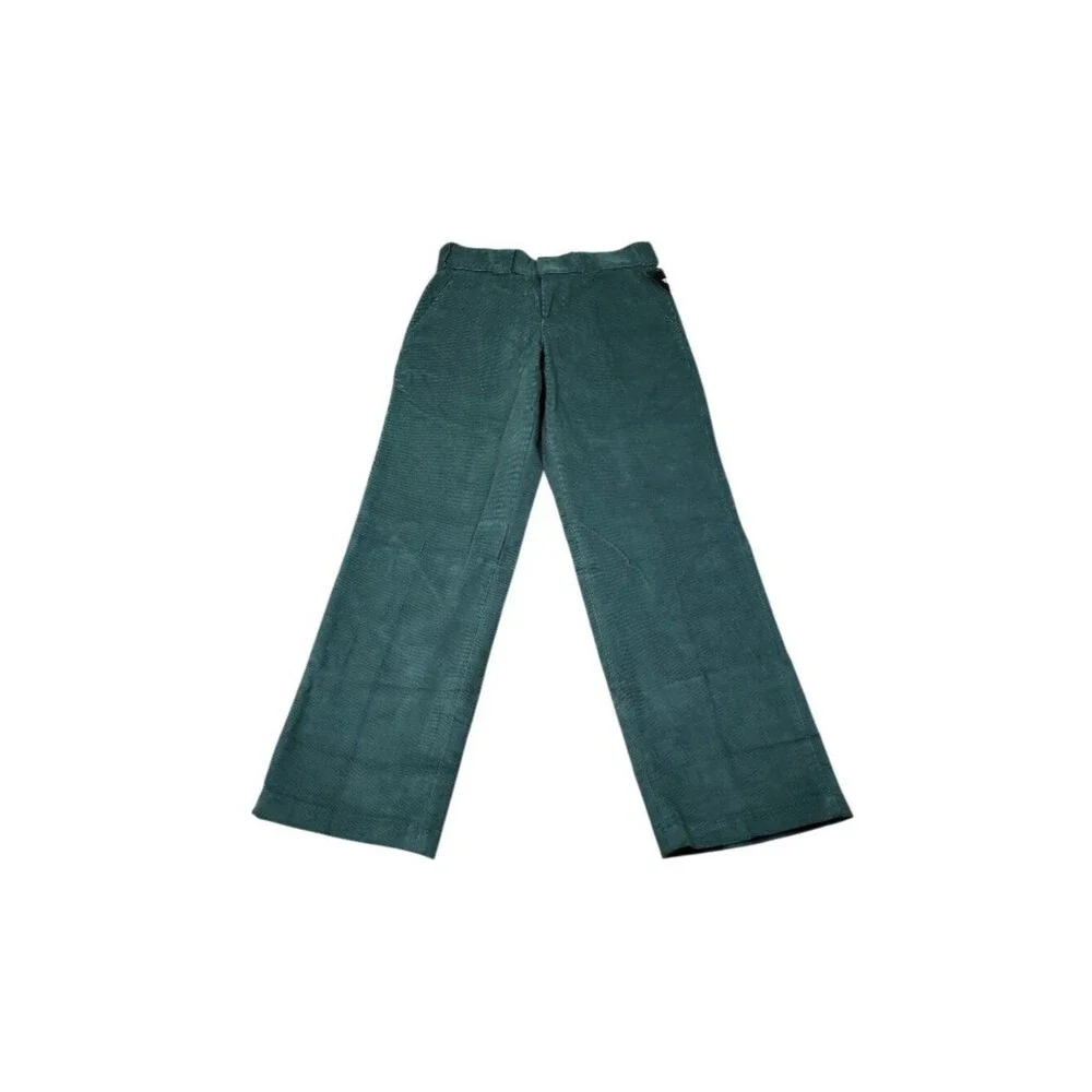 Dickies Regular Fit Sage Green Corduroy Pants Men's Size 28 x 30 Straight Leg